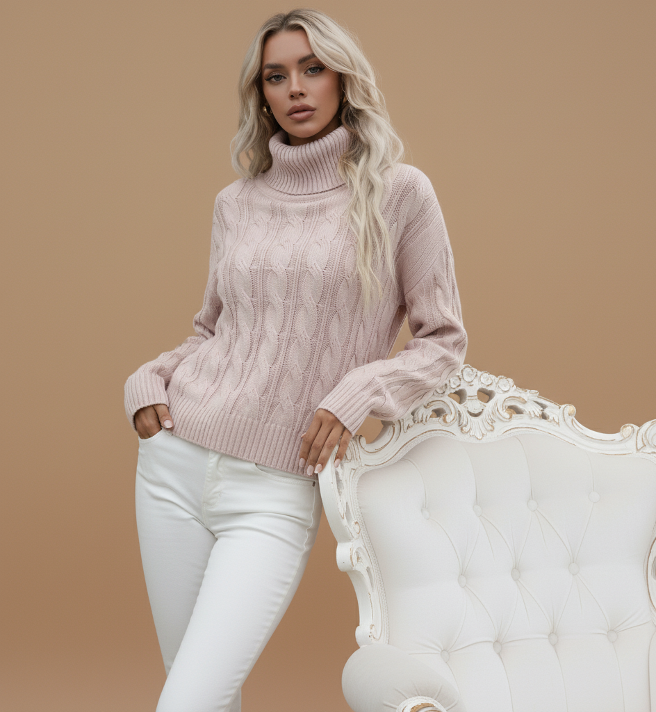 Rose Cable Knit Jumper