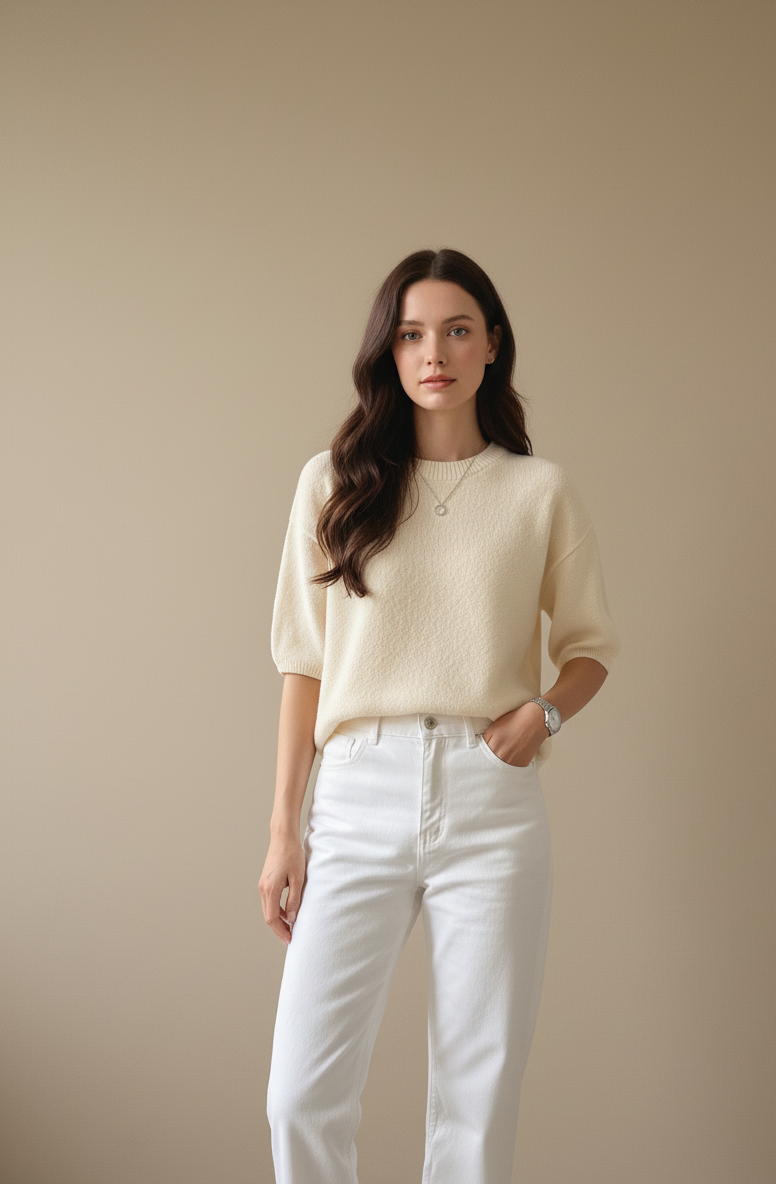 Premium Wool Half Sweater